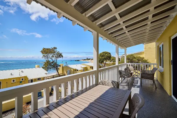 Ocean view from the balcony of one of the newly refurbished Longreach Bay units.