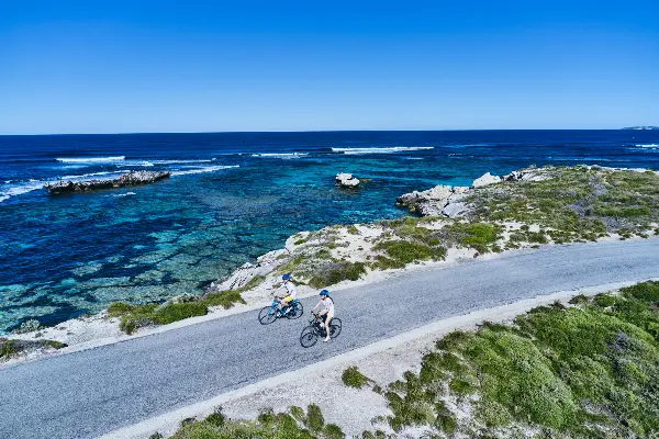 Cycling near Little Salmon Bay