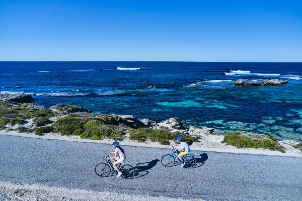 Cycling near Little Salmon Bay