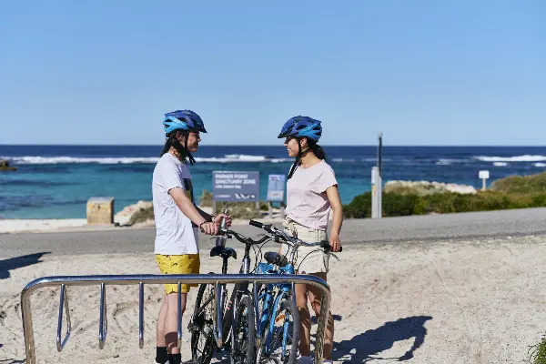 Cycling near Little Salmon Bay