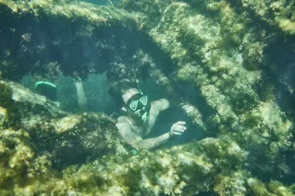 Snorkelling at Shark wreck