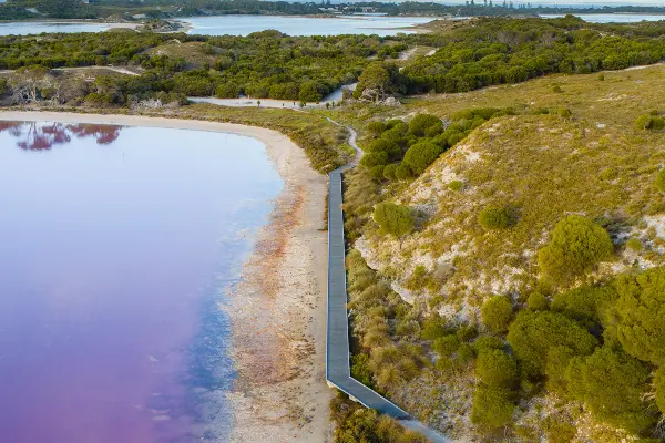 Salt Lakes at Rottnest Island